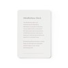 Mal Paper Mindfulness Meditation Card Deck - 52 Pack |
