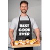Print4U Best Cook Ever Funny Apron Novelty BBQ Cooking with