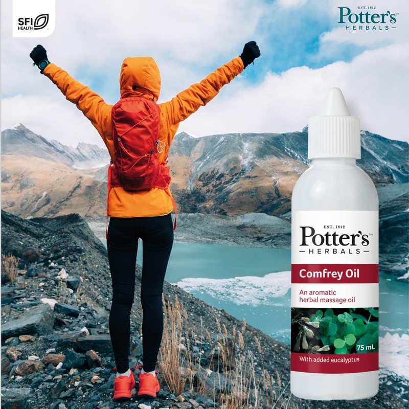 Potter's Herbals Comfrey Oil with Eucalyptus, 75 ml