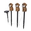 LED Solar Garden Light Puppy Dog Statue Welcome Lamp Solar