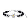 Edelweiss Bracelets for Women Sterling Silver Flower Edelweiss Chain Bracelet