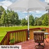 YZZHAJ Patio Umbrella Holder, Heavy Duty Adjustable Metal Sun Umbrella