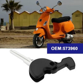 ECSiNG 1PC Key Blank Motorcycle Uncut Blanks Key Replacement Part 573960 Compatible with Piaggio 3VTE Fly 125 200 250 300 Compatible with Vespa ET2 LX S