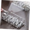 DOITOOL 1set Box Compartments and Cover Transparent Cord Organizer for