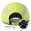 GADIEMKENSD Folding Mesh Sports Cap, Reflective Stripe, Running Hat, Breathable,