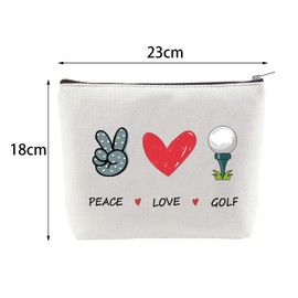 AJFHKJ Golf Gifts Makeup Cosmetic Bag for Women,Golf Lovers Players Golfing Coach Inspirational Gifts,Golfing Gifts for Him Her Christmas Birthday Gifts Golf Travel Makeup Bag