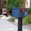 Adoorn Post Mount Mailboxes, 9.5 x 9.5 x 19.5 (HxWxD)