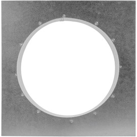 ECOPRO VENT 6" Inch Duct Connector Flange - Galvanized Steel - HVAC Connector, Round Straight or Flex Pipe Flange for Efficient Airflow in Residential and Commercial Systems