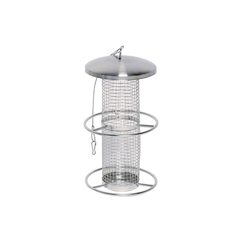 Dobar 10041 Bird Feeder with Stainless Steel Grid, Feeder for