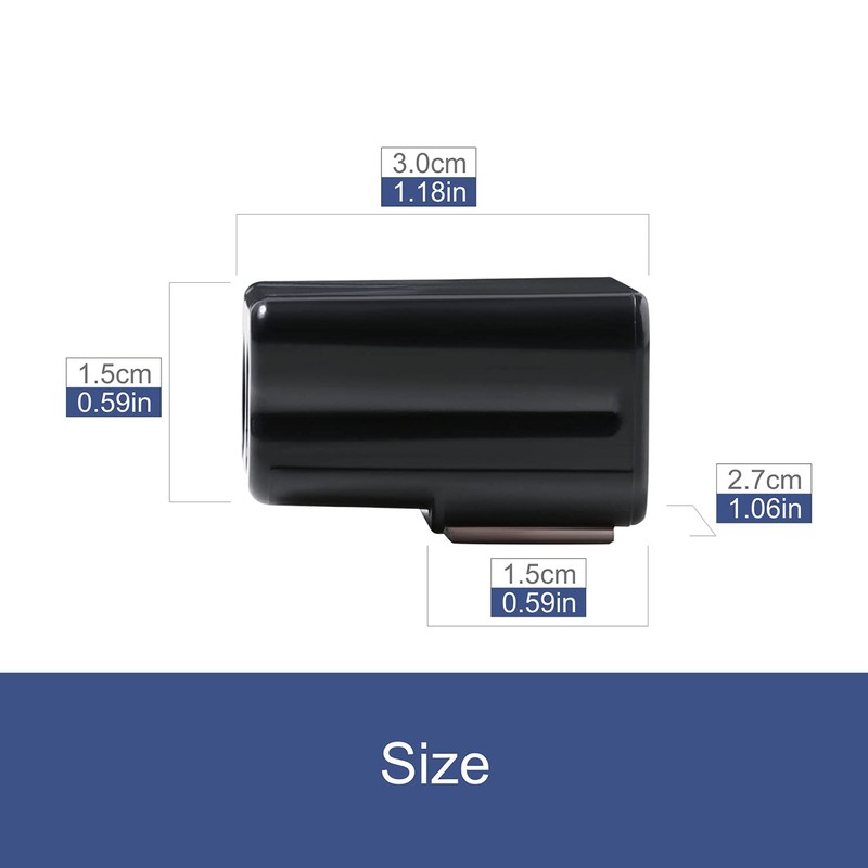 CITKOU Deer Whistles for Car, Universal Fit, Black Plastic, Dual