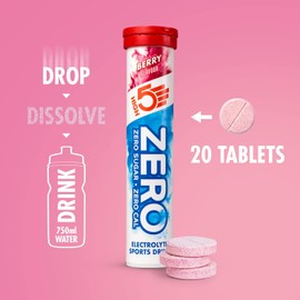 HIGH5 ZERO Electrolyte Tablet - Hydration Tablets Enhanced with Vitamin C - 0 Calories & Sugar Free - Boost Hydration, Performance & Wellness - Berry, 20 Tablets