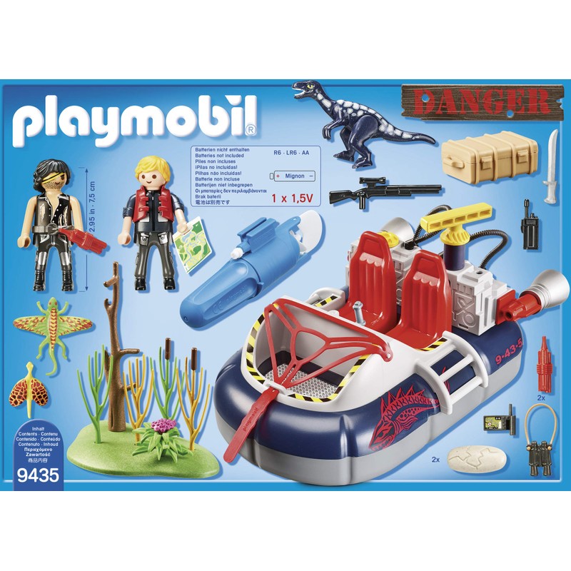 Playmobil 9435 Action Dino Hovercraft with Underwater Motor
