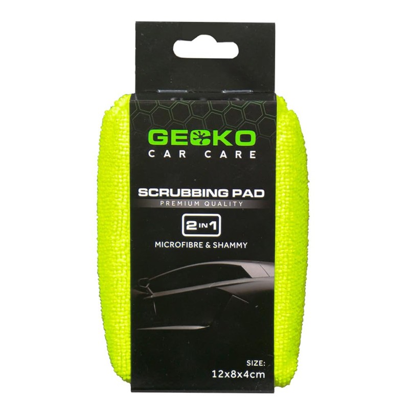 Gecko 2-in-1 Scouring Pad with Shammy 12 x 8 x