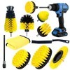 ZZQVIP Brush Attachment Drill Set, 10 Pieces, Powerful Drill Brush,
