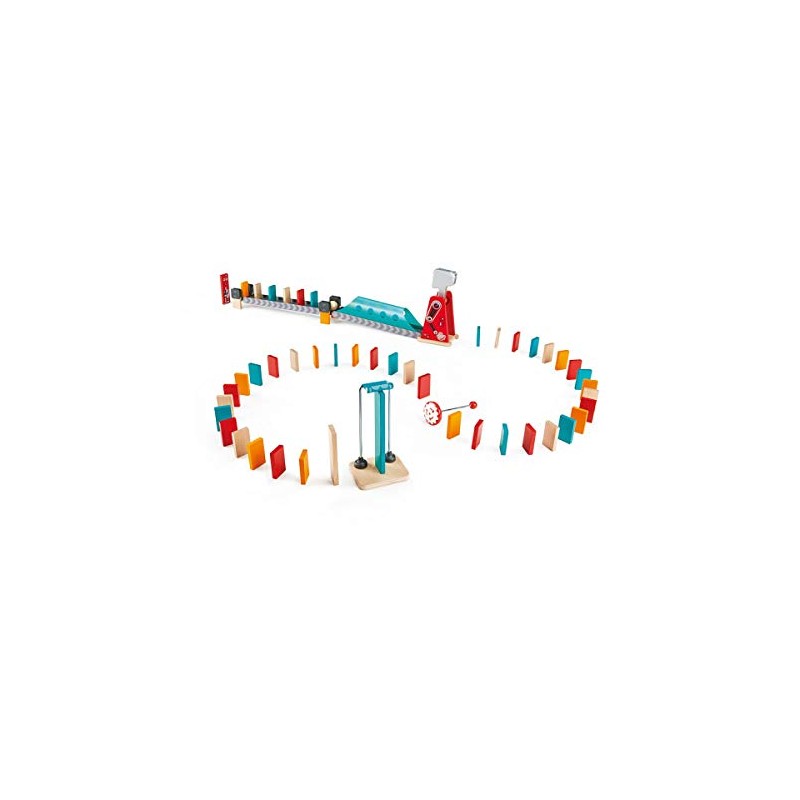 Hape Mighty Hammer Domino | Double -Sided Wooden Ball Domino