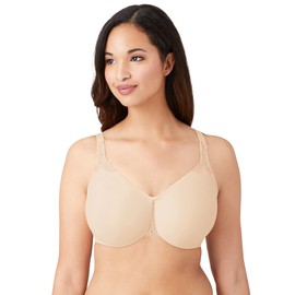Wacoal womens Bodysuede Ultra Full Figure Seamless Underwire Bra, Sand, 34DD