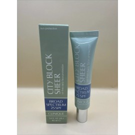 Clinique City Block Sheer SPF 25 1.4 oz / 40 ml FULL size NEW in box