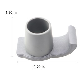 ZHYOHEN 2PCS Toboggan Foot Ski Slide Foot Pad Elderly Cane Foot Pad Walker Ski Pad Walker Folding Slide Walker Universal Accessories Foot Pad Replacement Parts