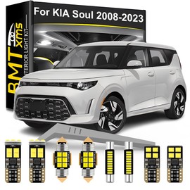 LED Interior Light Kit Replacement for KIA Soul 2008 2009 2010 2011 2012 2013 2014 2015 2016 2017 2018 2019 2020 2021 2022 2023, Super Bright 6000K White