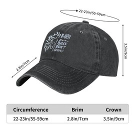 RNFENQS Barn Hair Don't Care Baseball Cap Distressed Dad Hat for Women Men Black