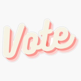 Vote! 2020 Election Sticker Bumper Sticker Vinyl Decal 5"