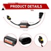 lekiliky 2PCS Car LED Bulb Decoder, Vehicle 9006 HB4 9012