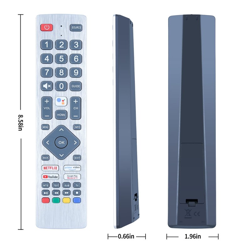 TCNOUMT Generic Replacement Remote Compatible with Sharp Smart TV, No