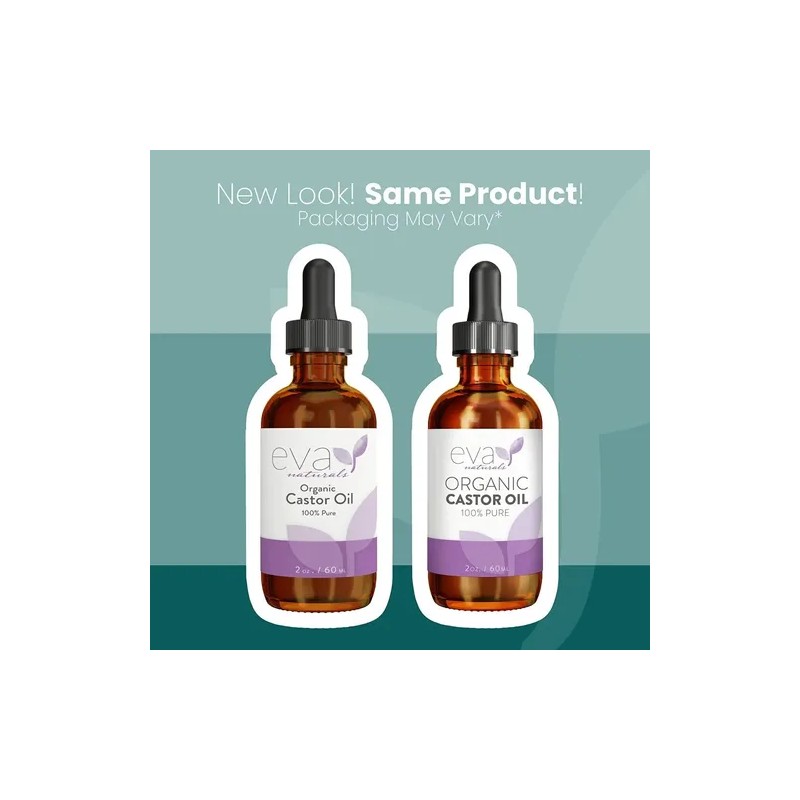 Aceite de Ricino Eva Naturals 100 Orgánico Puro 60ml Cuidado