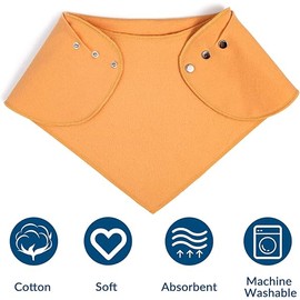 Adult Drool Bib for Special Needs, 3 Pk Soft Absorbent Large Bandana Bibs Set for Kids 4+, Men Women, Teens & Adults