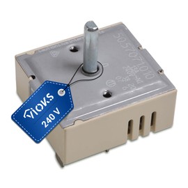 VIOKS Energy Regulator 1 Circle Replacement for EGO 50.57071.010 for AEG 315078824/2 Hob with Oven/Buttons & Switch for Ovens and Cookers