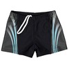 Aquarti Boys' Swimming Trunks with Contrasting, 16101 Black/Blue
