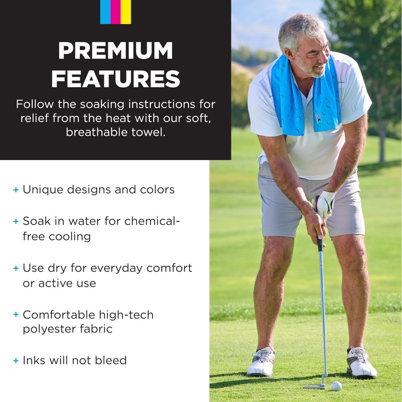 KOOLGATOR SPF 30 Cooling Towel – Reusable Neck Cooling Towel