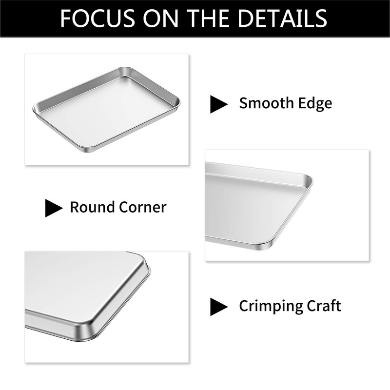 Baking Sheet Set of 5, Bastwe 18 inch Commercial Grade
