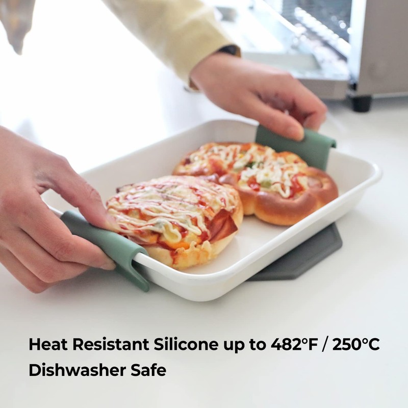 Carrotez Silicone Pot Holders, Heat Resistant Pot Handle Covers for