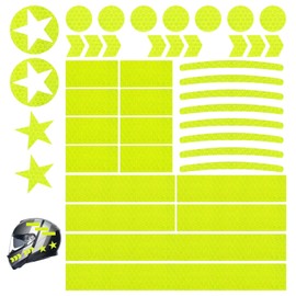YueJieSelected Reflectors Bicycle Sticker Fluorescent Green