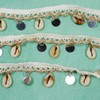 5 Yards Shell Fringe Trim, Sequin Tassel Trim Boho Lace