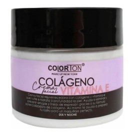 Crema Facial Colágeno Vitamina E Colorton 90g Todo Tipo Piel Día Noche