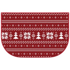 Ceenna Christmas Fireplace Hearth Rug 24 x 36 Inch Fireplace Mats Christmas Fireproof Fireplace Rug Fire Resistant Rugs for Fireplace Wood Stove Floor Protector Kitchen Cabin Indoor