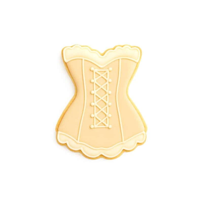 Fluted Corset 3.5 Inch Cookie Cutter from The Cookie Cutter