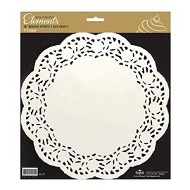 Premium White Lace Paper Round Table Doily - 10", 9 Pieces - Perfect Table Decor for Elegant Events and Home Decor
