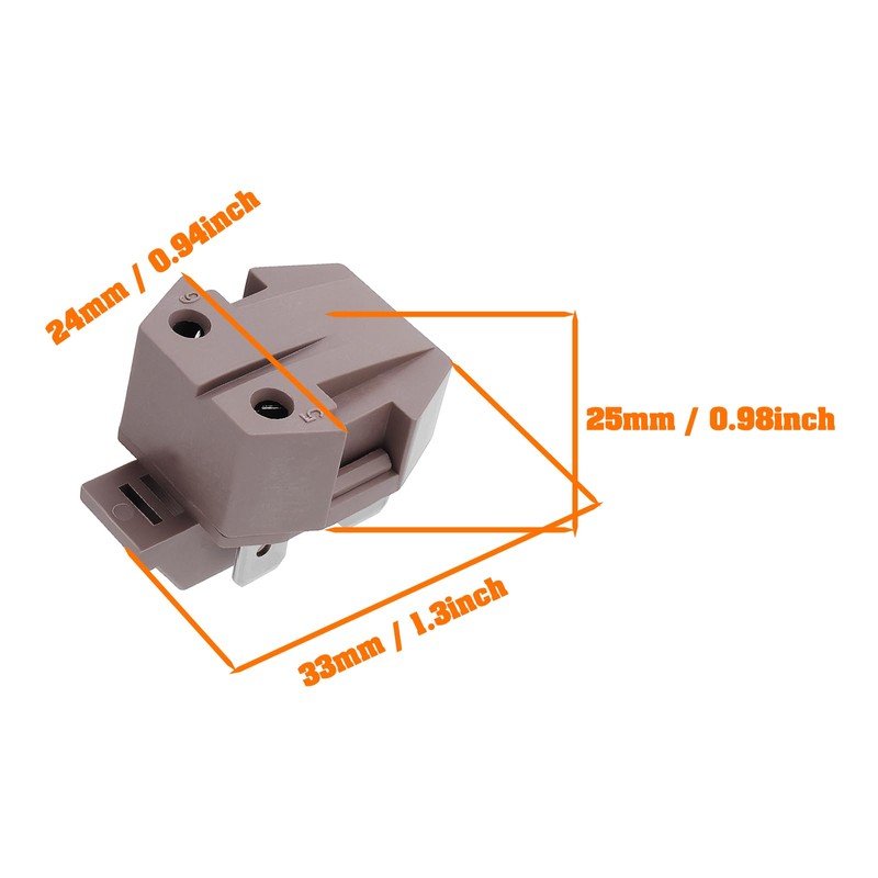 EMSea 2pcs Compressor Start Relay Replacement Part 10097202 WP10097202 AP6005191