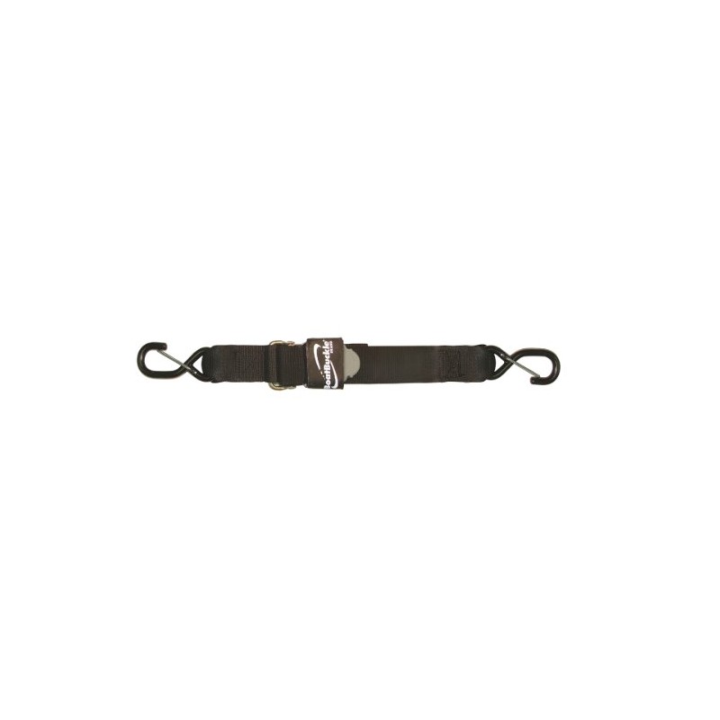 BoatBuckle Pro Series Kwik-Lok Gunwale Tie-Down (2-Inch x 10-Feet, Black)