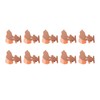 10pcs Metal Binder Clips Innovative Cartoon Cute Shape Electroplated Rustproof