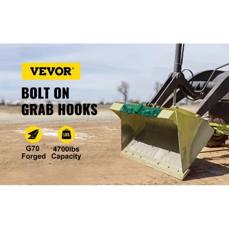 Vevor Ganchos De Sujeción Con Perno Para Tractor Compacto