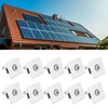 10Pcs Solar Panel Mid Clamps Waterproof Mount Aluminum Bracket Mounting