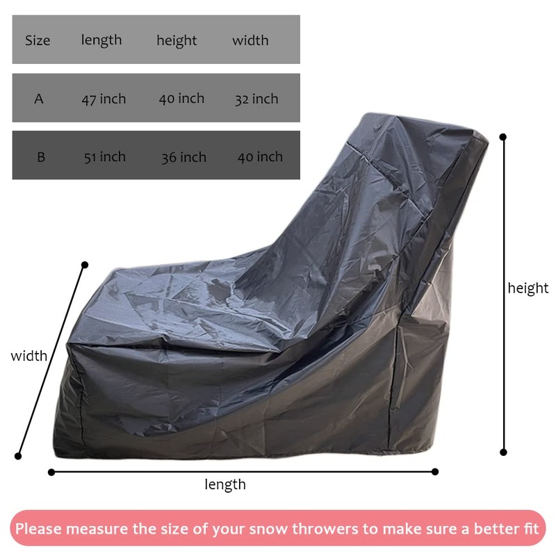 Snow Blower Cover - Snow Thrower Protector Case – Heavy