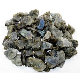 Labradorite Rough Stone Natural Spectrolite Crystal Cab Azure Flash Feldspar Mineral Rock for Carving from Madagascar - 30PCS