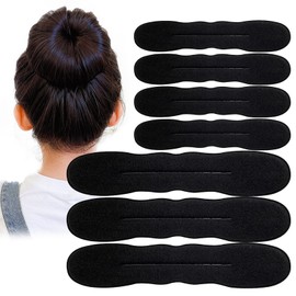 10PCS Hair Bun Maker for Women, Magic Snap Roll Sponge Curler Clips, Easy Donut Maker for Easy Bun Twister, Ballet Buns, French Twist, Updo's, Waves & more - Strong, Flexible, Reusable