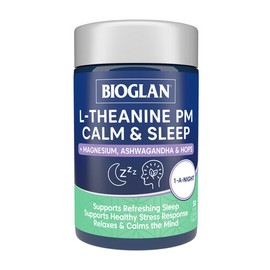 Bioglan L-Theanine PM Calm + Sleep 50 Capsules