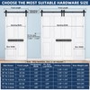 60" Bi-Folding Sliding Barn Door Hardware Kit for 4 Bifold